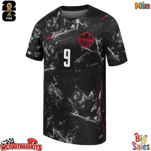 Canada Cyle Larin #9 Replica Away Stadium Shirt World Cup 2026 Short Sleeve